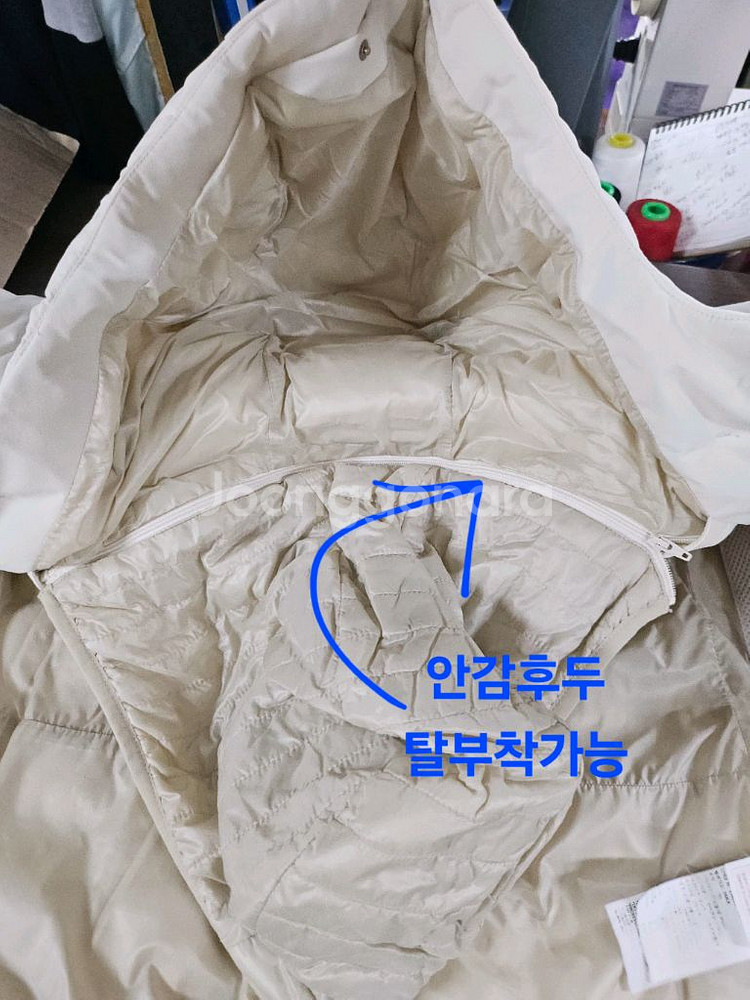 데쌍트 아이보리 패딩 점퍼 90--5