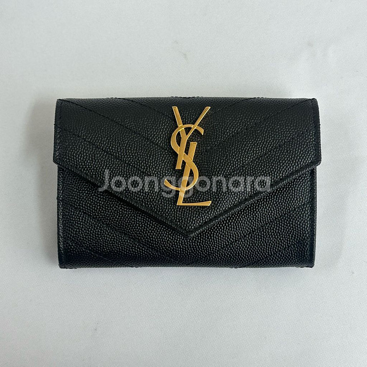 생로랑 YSL 카드지갑 블랙 414404--0