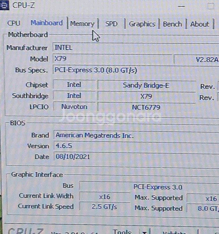 E5 2689 + X79메인보드 + 16G RAM--4