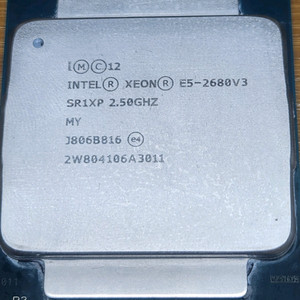 XEON E5 2680 V3 서버 CPU 2개