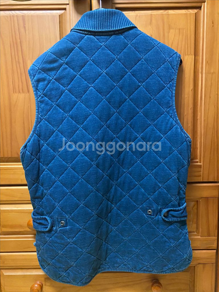 폴로 인디고 퀼팅 베스트--1