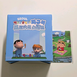 짱구 용산 포토카드 스탠드 피규어