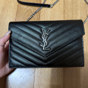 생로랑 엔젤로프 체인백 은장 (정품)