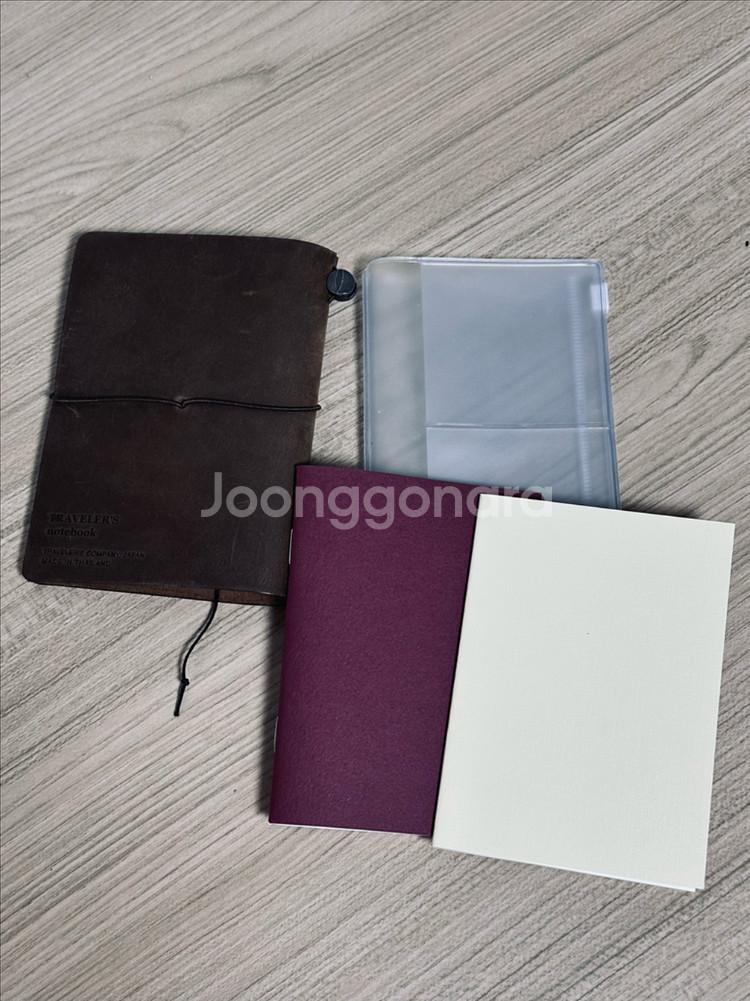 미도리 트래블러스 패스포트 올리브 + 노트들 (미사용)--3