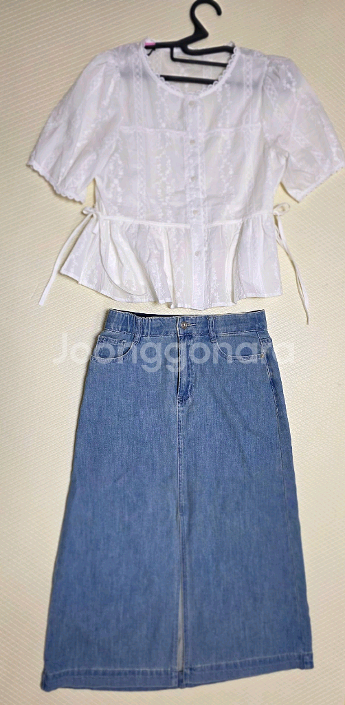 로엠 화이트 레이스 블라우스--0