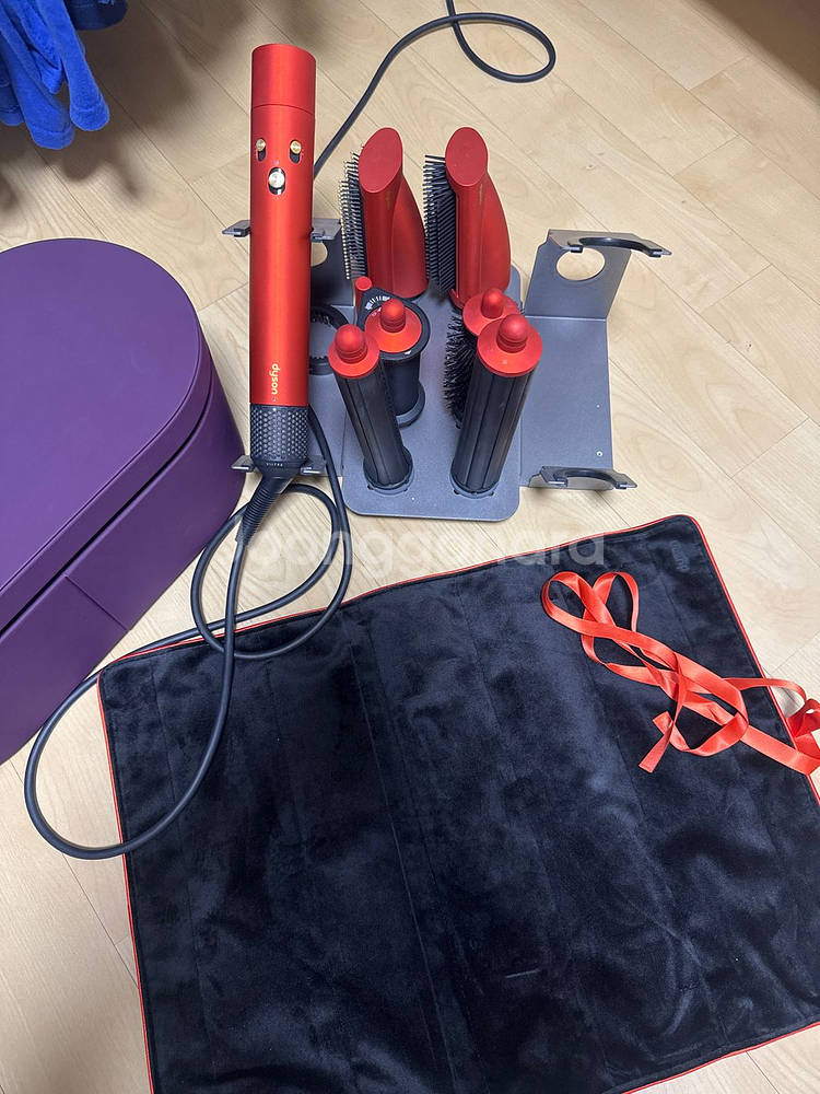 다이슨 에어랩 토파즈 롱베럴 + 거치대 +보관케이스--6