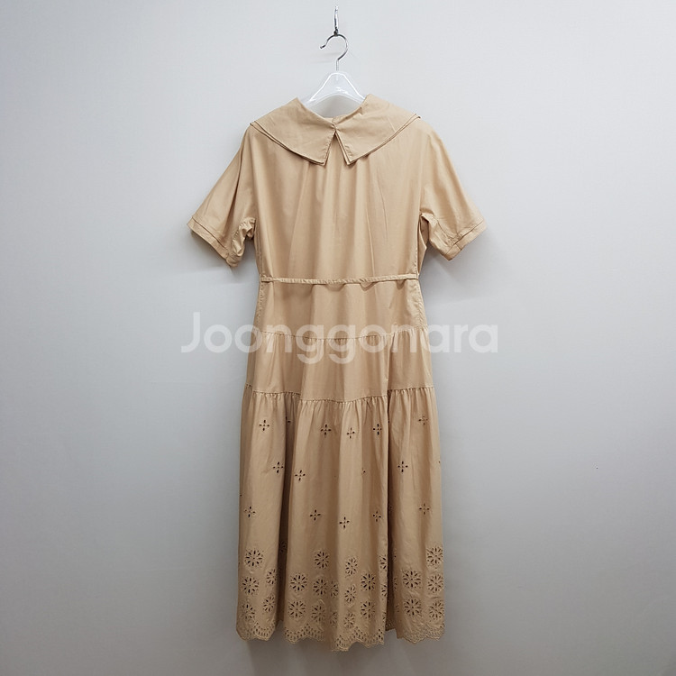 한섬 SJSJ 2024 아일렛 패턴 칼라 원피스 XS--6