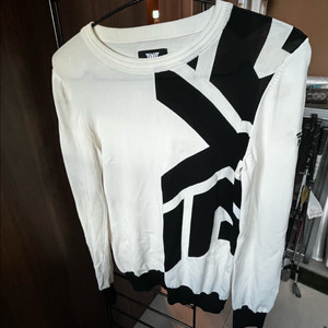 PXG 화이트 블랙 니트 여성 S