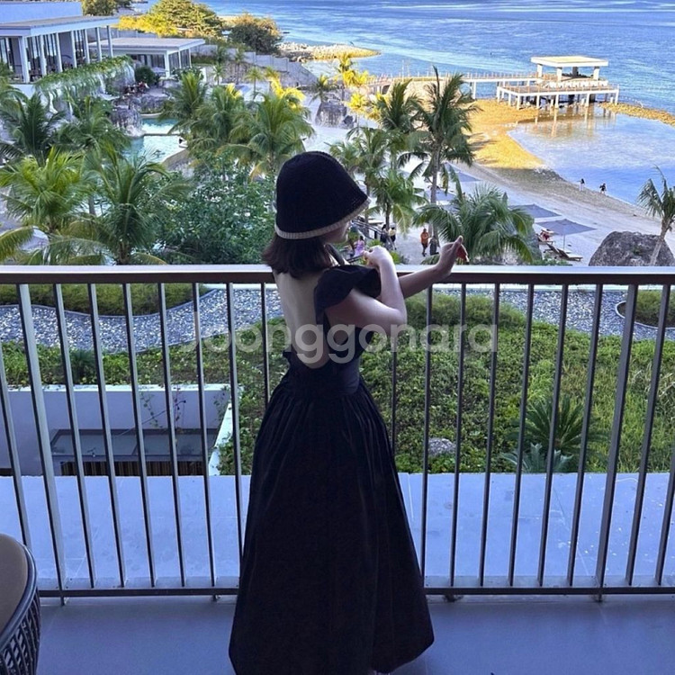 야엘 홈웨어 오브나나 휴양지룩 드레스--1