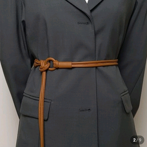 밝은브라운 자켓 벨트