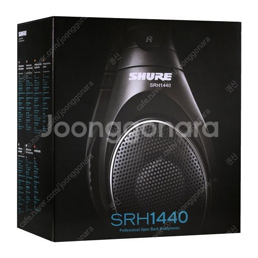(새상품)SHURE 프로패셔널헤드폰 SRH1440--2