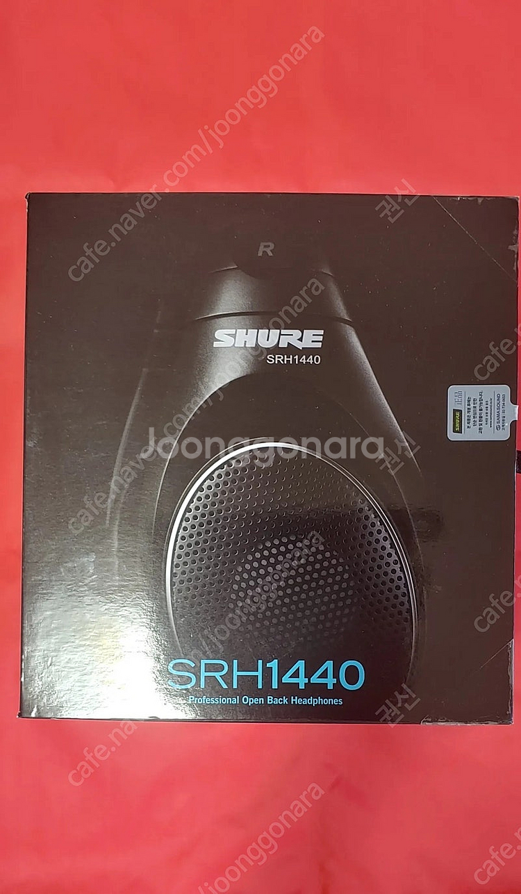 (새상품)SHURE 프로패셔널헤드폰 SRH1440--5