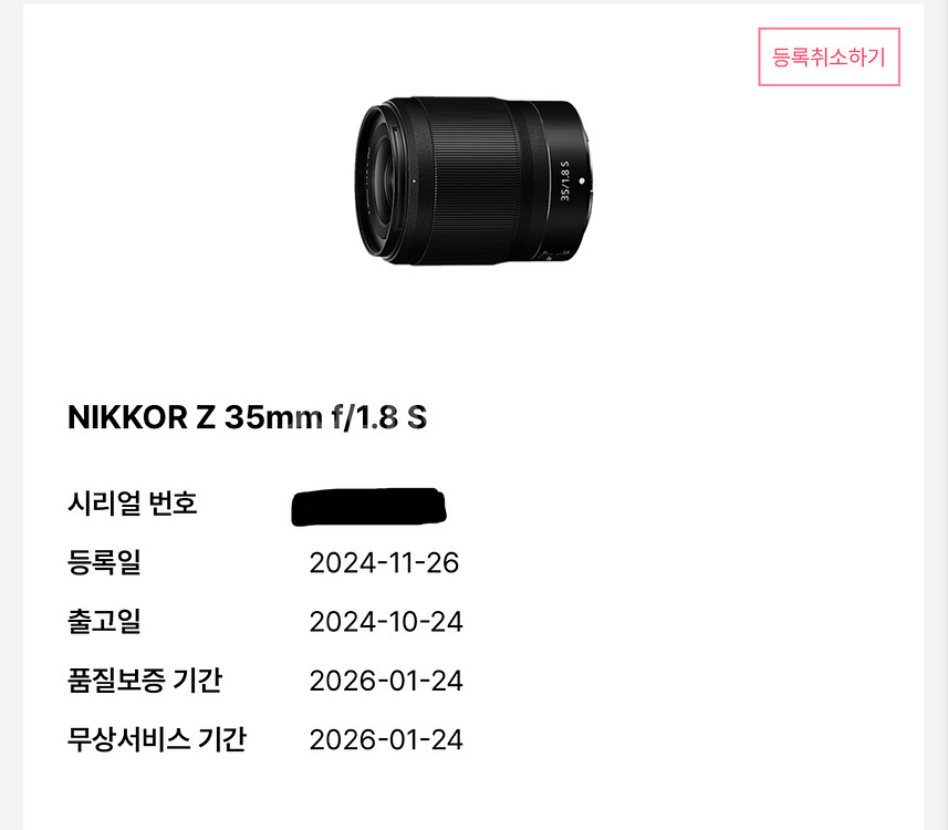 니콘 Nikkor z 35mm f1.8 s--4