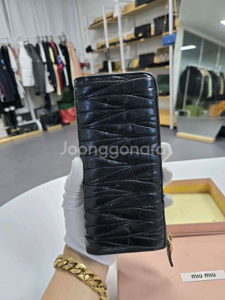 [A급컨디션]미우미우 마테라쎄 장지갑--1