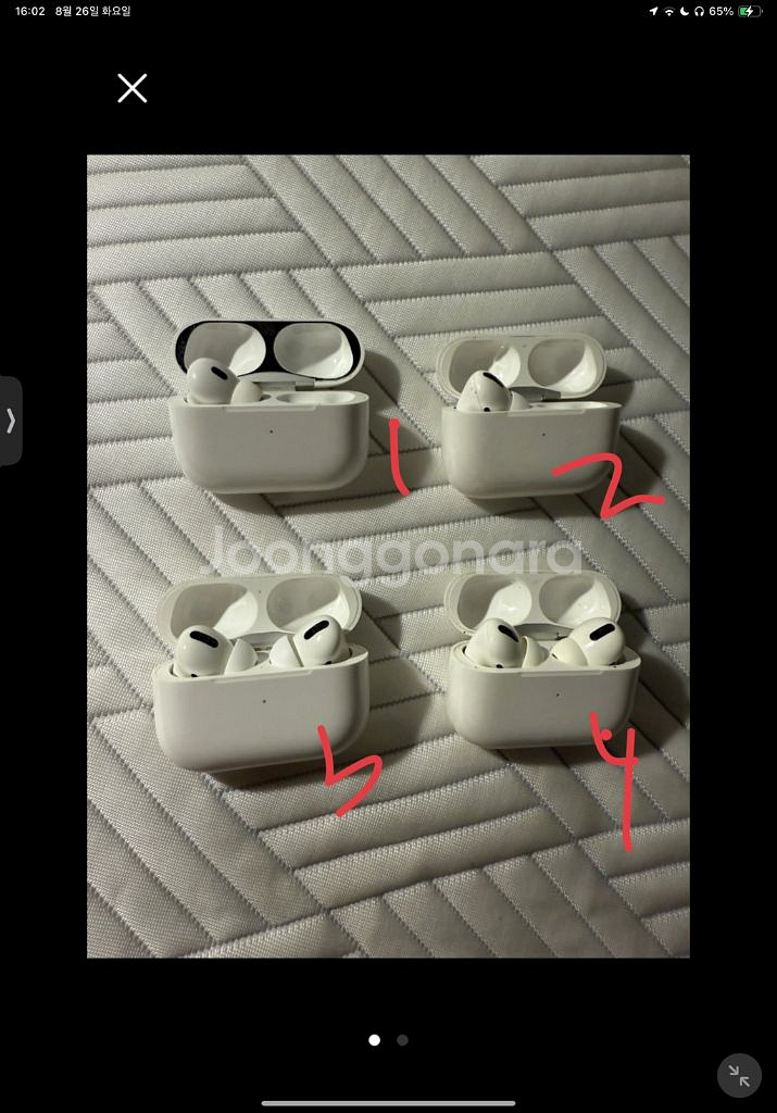 에어팟 프로1,2 일곽,개별 판매합니다--0