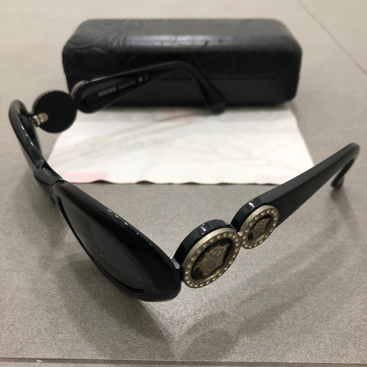 베르사체 메두사 오발 큐빅 이태리 선글라스 이미지