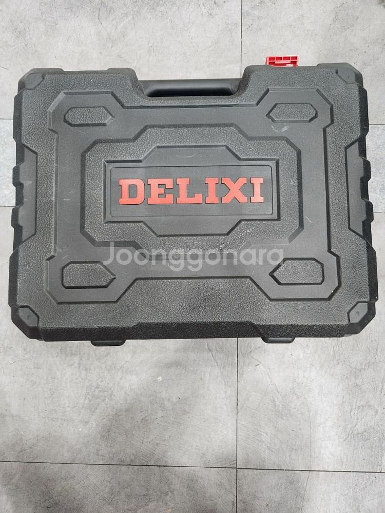 DELIXI 로터리 해머 드릴 대용량 배터리2개 충전기--2