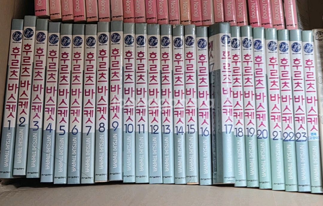 후르츠바스켓 만화책 전권 + 팬북 고양이 팝니다--0
