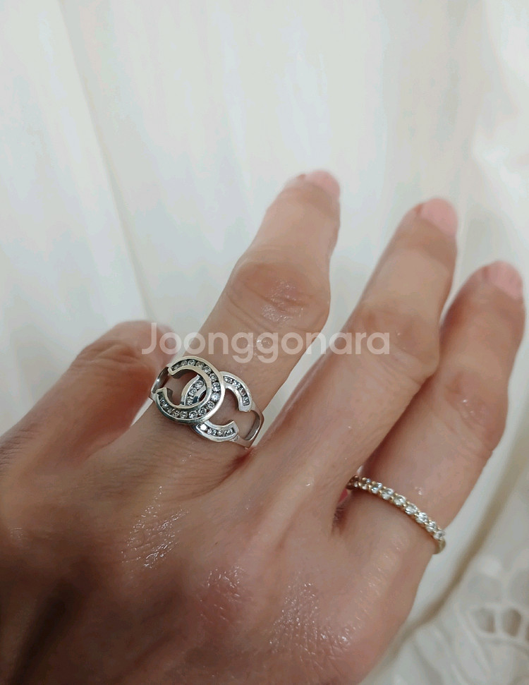 18k 천연다이아 9호반지--1