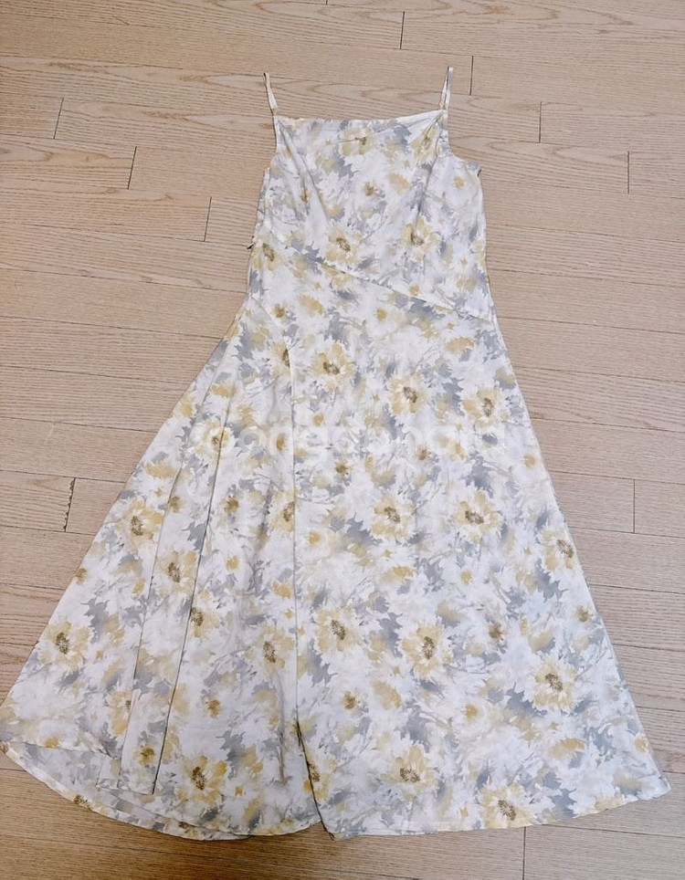 시에 sie 플로럴 실키 드레스 M--2