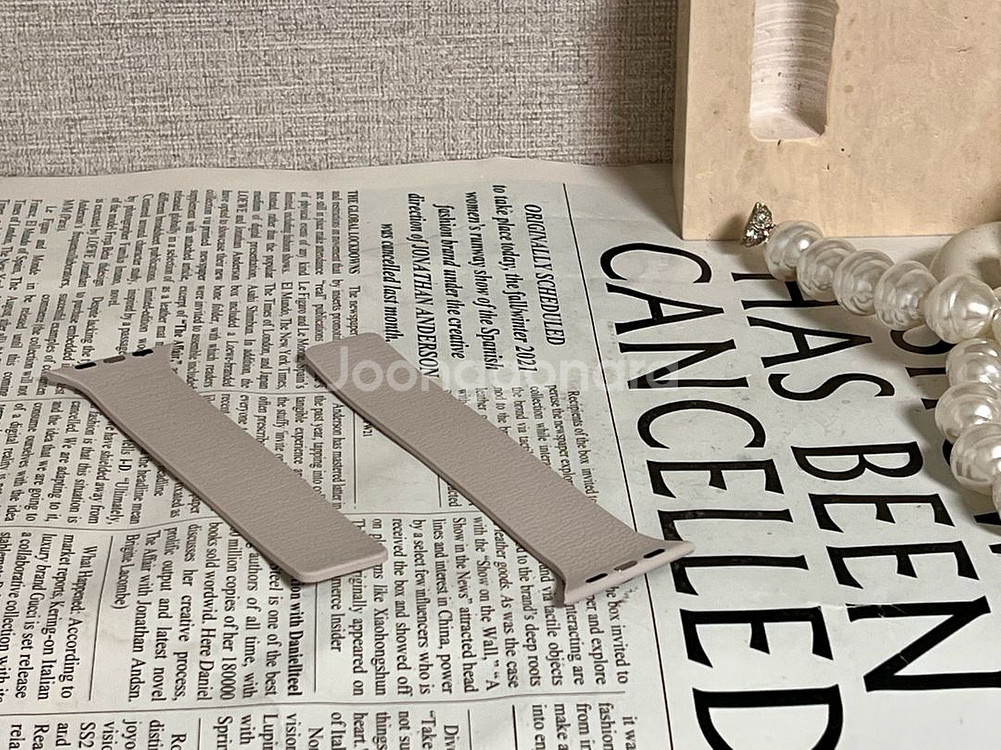 주블링 애플워치 실리콘 스트랩 방수 마그네틱 스킨 필링--4