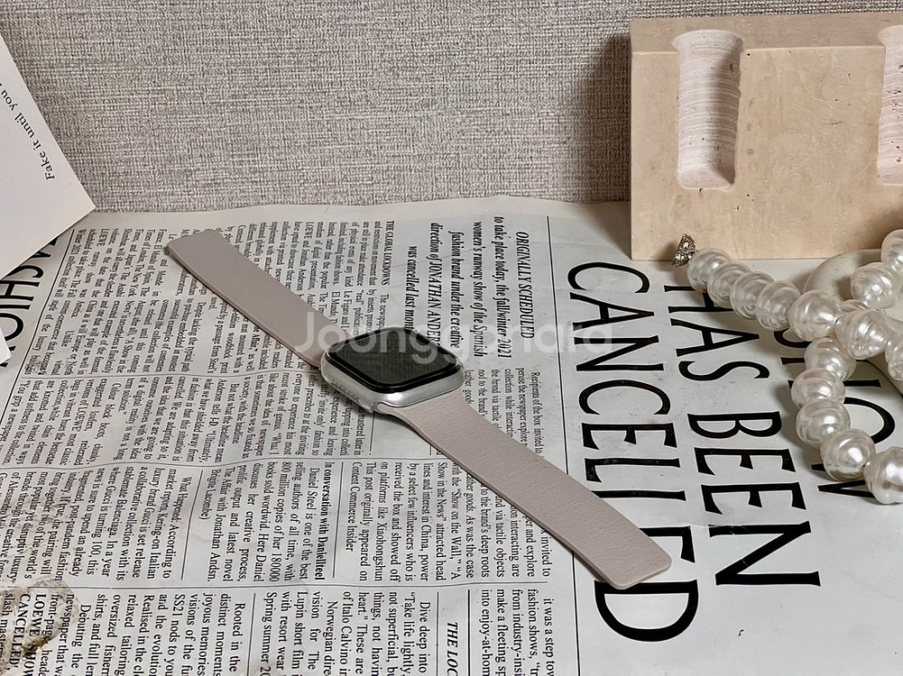 주블링 애플워치 실리콘 스트랩 방수 마그네틱 스킨 필링--6