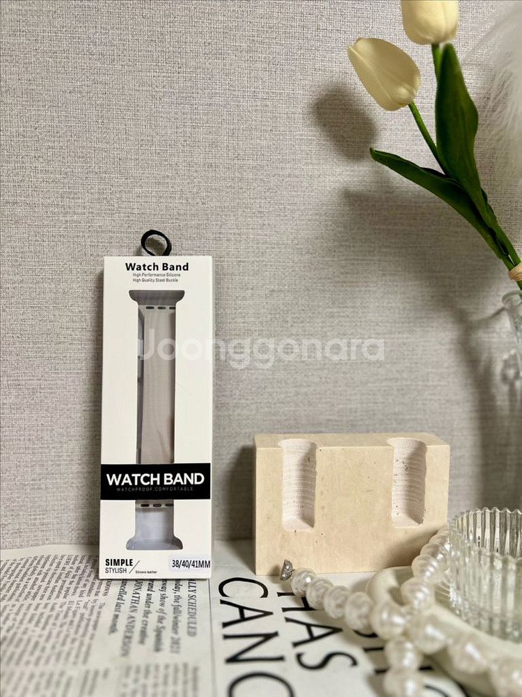 주블링 애플워치 실리콘 스트랩 방수 마그네틱 스킨 필링--5