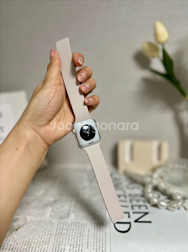 주블링 애플워치 실리콘 스트랩 방수 마그네틱 스킨 필링--7