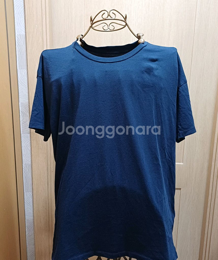 쥬시꾸뛰르 네이비 큐빅 로고 반팔 티셔츠 S size--1