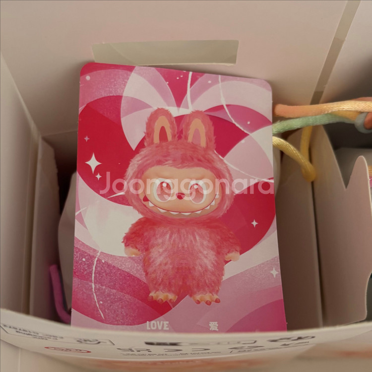 팝마트 정품 라부부 하이라이트 키링 (행운/사랑/희망)--3