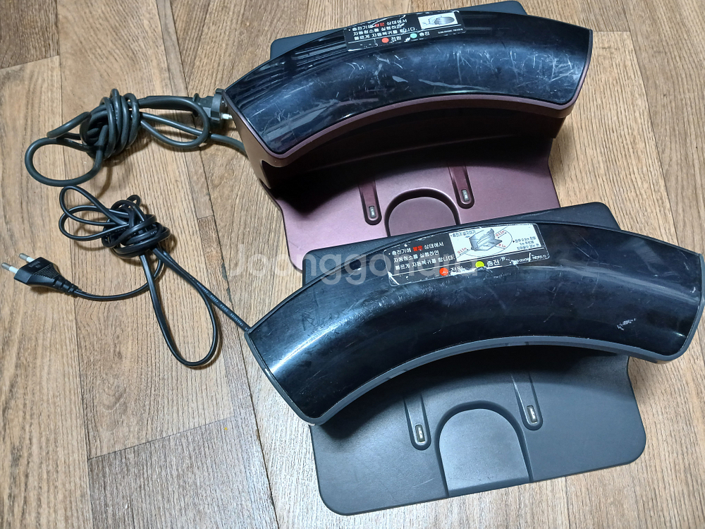 삼성 SRR400 로봇청소기 충전기 진회색 밤색--0