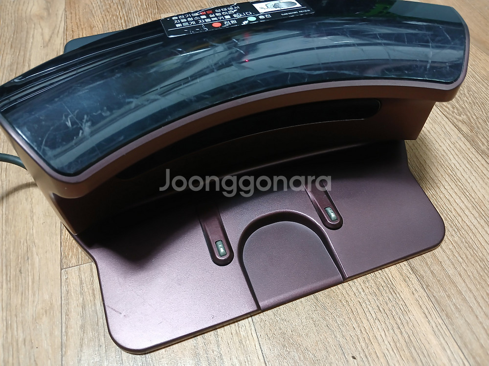 삼성 SRR400 로봇청소기 충전기 진회색 밤색--2