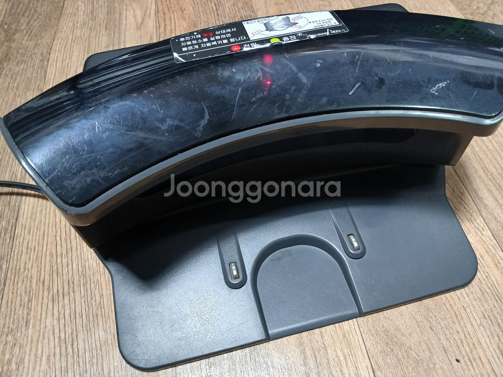 삼성 SRR400 로봇청소기 충전기 진회색 밤색--4