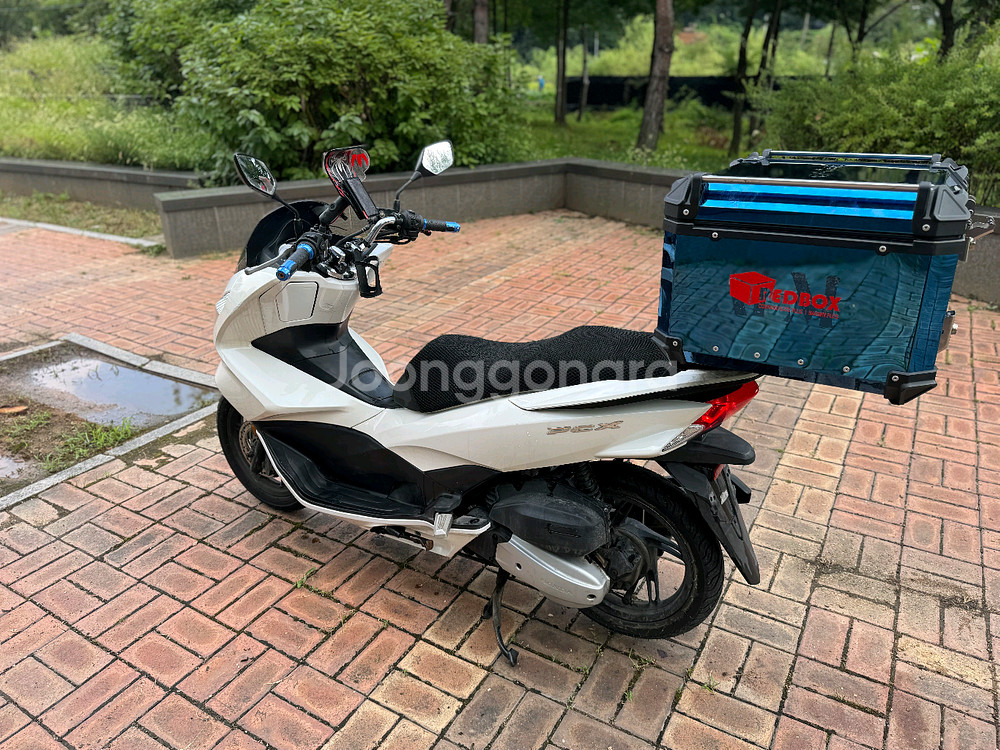 혼다 pcx125 18년 스마트키 짧은키로수 화이트컬러--5