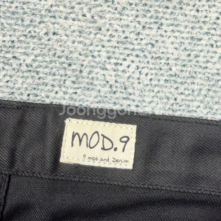 모드나인 블랙 빈티지 남성 코팅진 32--4