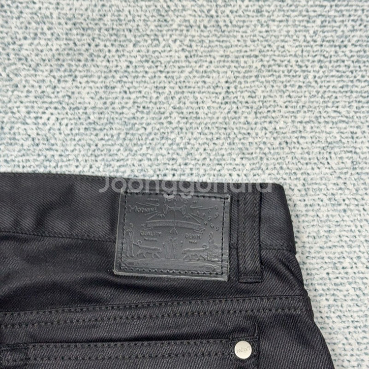 모드나인 블랙 빈티지 남성 코팅진 32--6