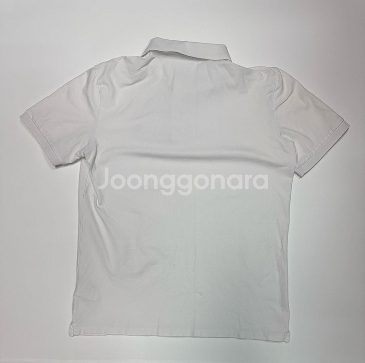 라코스테 화이트 PK 화이트 반팔 카라 티셔츠--1