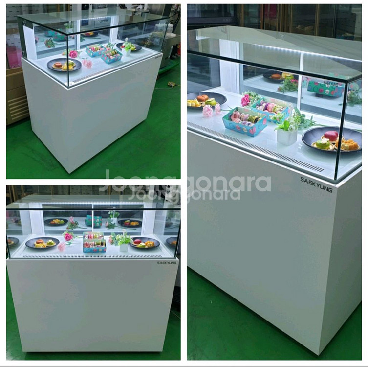 카페용 마카롱 샌드위치 냉장 쇼케이스 앞1단뒤2단--0