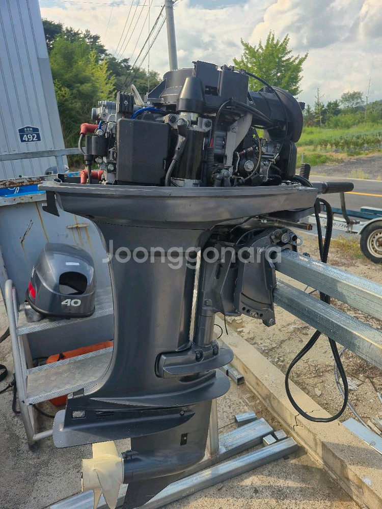 야마하 40마력 전동시동타입 중고선외기--7