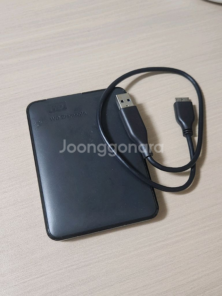 WD Elements 외장하드(2TB) + 파우치--0