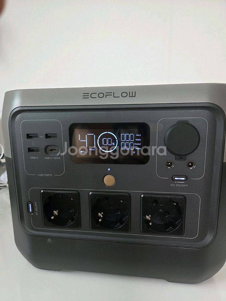 에코플로우 리버2프로 본체 +태양광패널 1600W--1