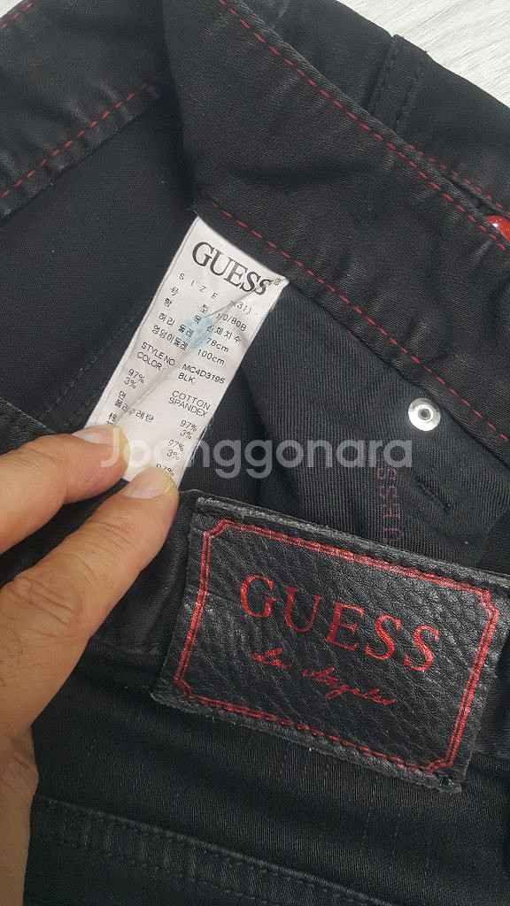 GUESS 금장대님(사방스판) 32인치(No.643)--5