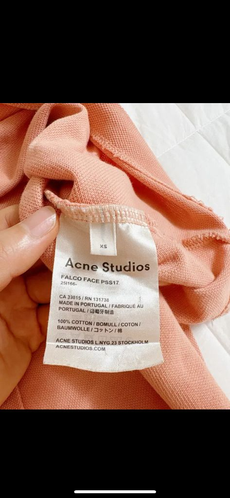 아크네 스튜디오 Falco Face PSS17 폴로 셔--3