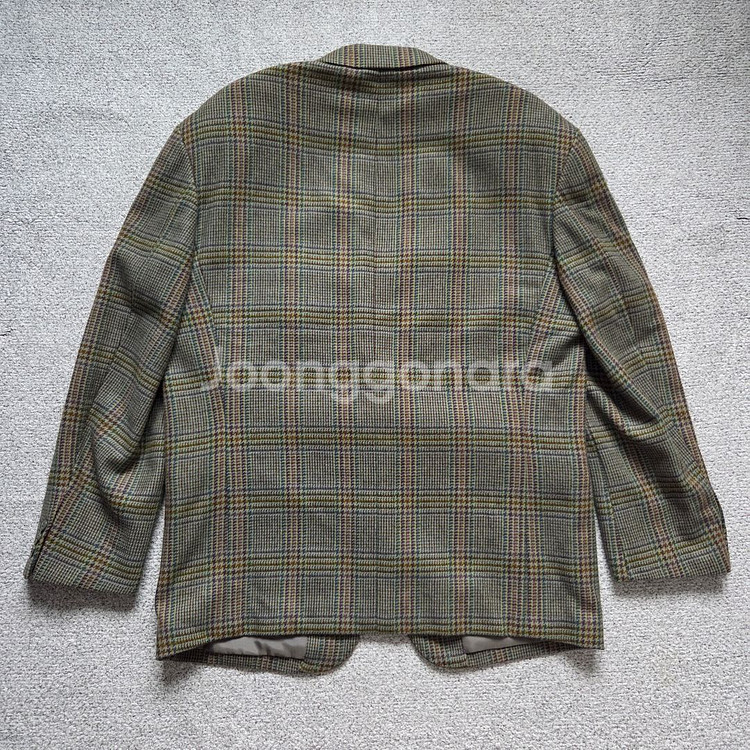 Durban 울 체크 블레이저 자켓 L(100)--1