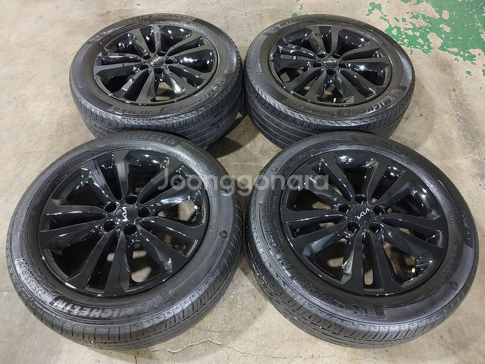 올뉴카니발 19인치 블랙 휠타이어--0