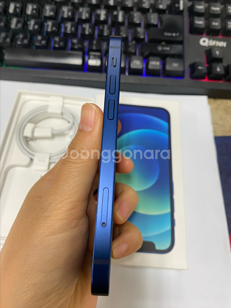 아이폰12미니 블루 A급 128GB 풀박스--4