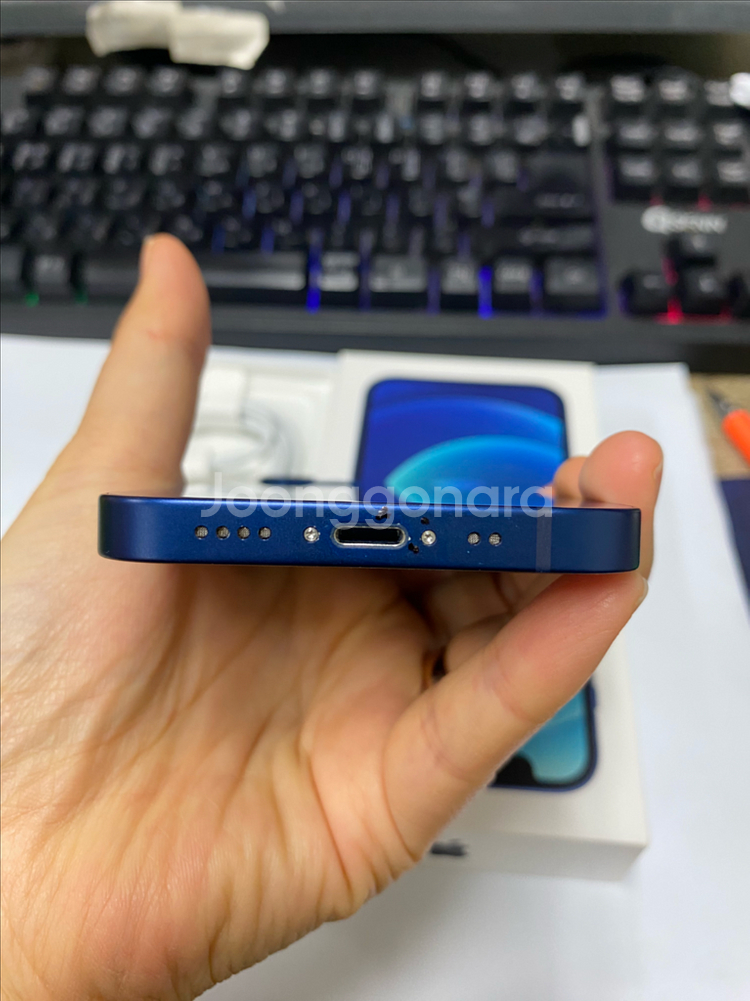 아이폰12미니 블루 A급 128GB 풀박스--6