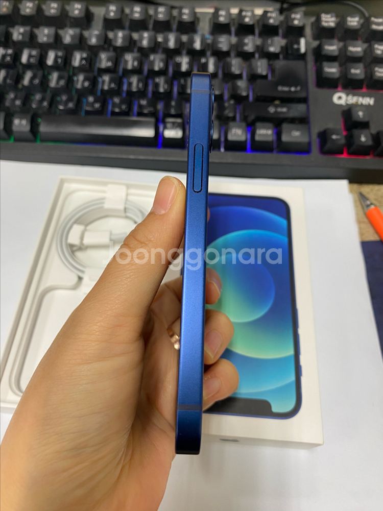 아이폰12미니 블루 A급 128GB 풀박스--5