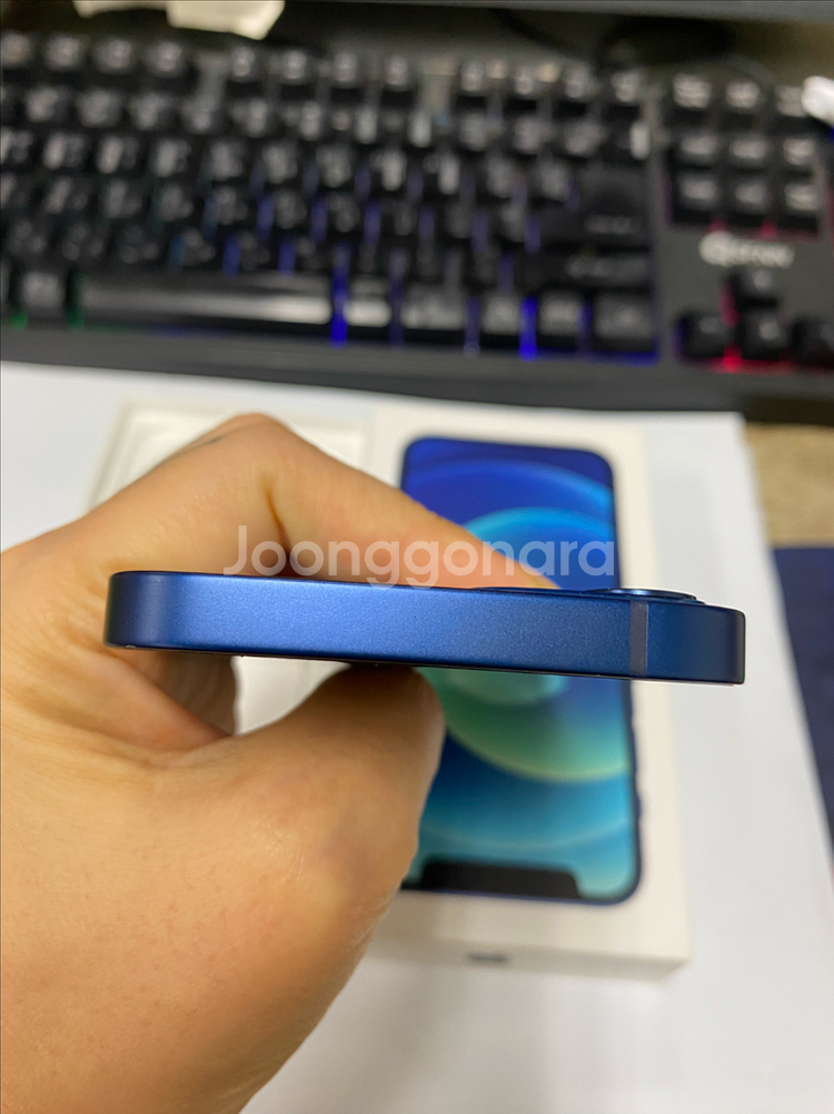 아이폰12미니 블루 A급 128GB 풀박스--7
