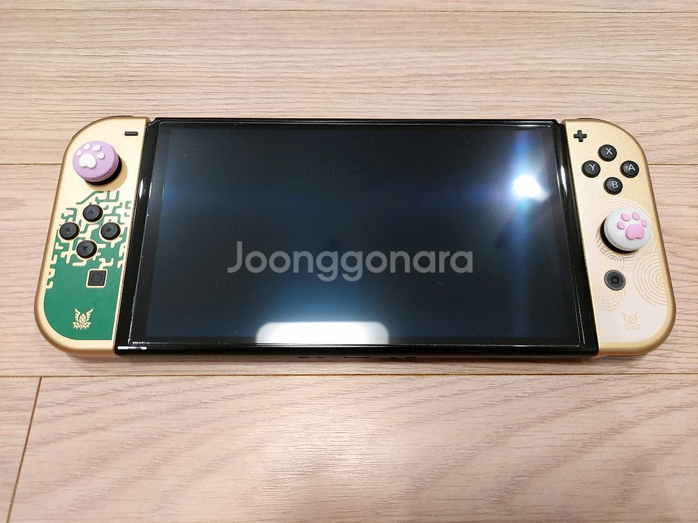 닌텐도 oled 젤다의전설티어스오브더킹덤에디션 풀박스--5